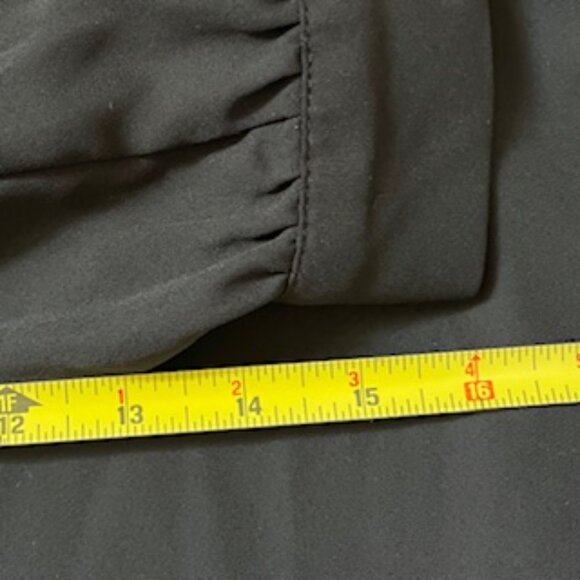 🧡3/15 Cece Long Sleeve Collar Ruffle Button Front Blouse Women's M - Picture 13 of 15